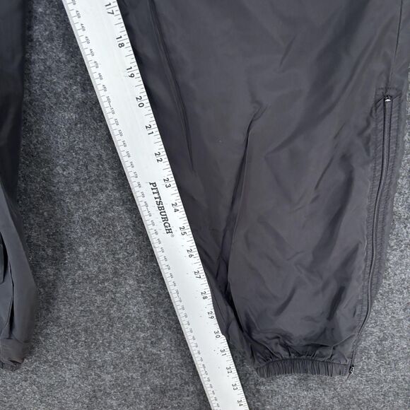 Vintage Nike Pants Mens XL Black Track Warm Up Joggers Ankle Zip Drawstring - Picture 7 of 13